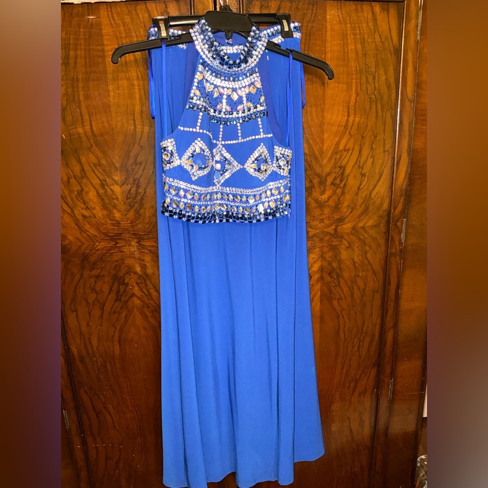 Chicas 2 pc Prom Maxi Skirt & Halter Top Size S - Picture 9 of 16